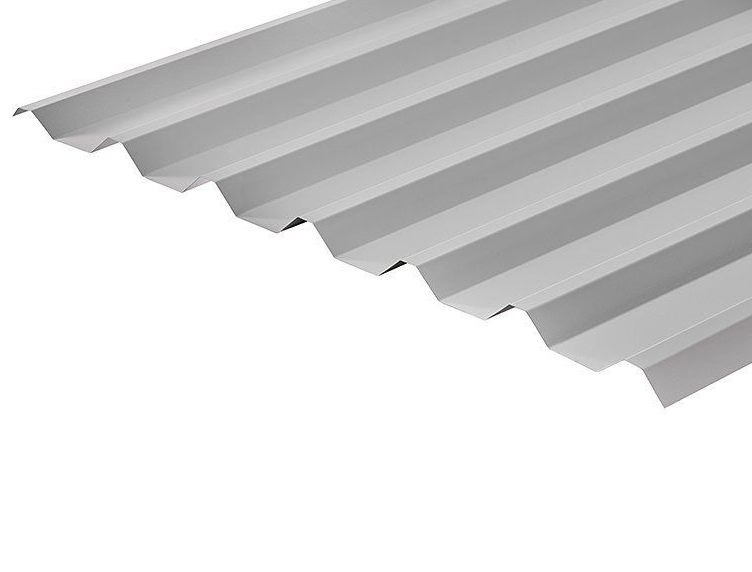 34/1000 Box Profile Sheeting 0.7 Thick Polyester Paint Coated Roof Sheet - White