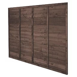 Brown Super Lap Treated Fence Panel