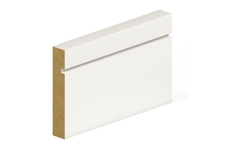 Primed MDF Skirting Single Groove